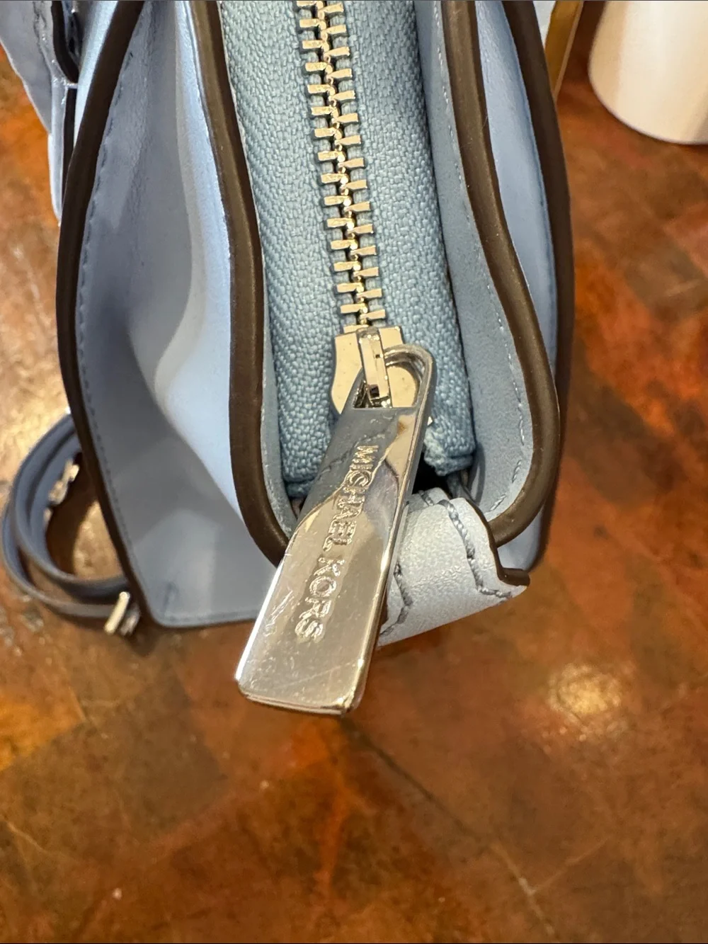 Michael Kors Avril Small Woven Satchel